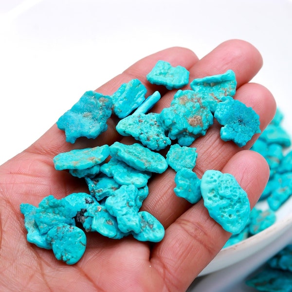 Natural Raw Arizona Turquoise Wholesale Lot - Kingman Arizona Turquoise Rough - Wholesale Lot - Jewelry Making Gemstone - Natural Gemstone