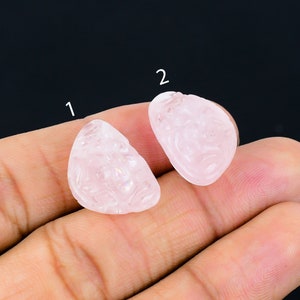 Natural 48.55 Cts Morganite Carving, Pink Fancy Morganite Gemstone, Morganite Real Stone For Making Jewelry 15x22