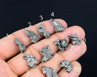 Unheated Silver Meteorite Gemstone | Natural 12.25 Cts Meteorite Rough | Fancy Meteorite Stone For Making Jewelry