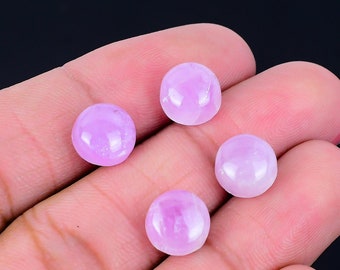 Authentic Kunzite Gemstone/ Kunzite Round Cabochon/ 100% Natural Pink Kunzite Stone/ For Jewelry 10mm