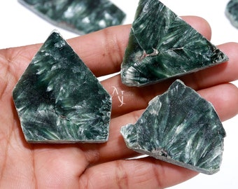 Natural Seraphinite Raw Gemstone, Wholesale Seraphinite Lot, Seraphinite Crystal, Loose Seraphinite Gemstone For Jewelry, Healing Crystal