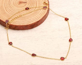 Red Ruby Gemstone 925 Silver Pendant Oval Shape Gem Birthstone Daily Wear Jewelry