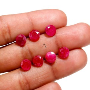 Natural Ruby Round Gemstone – Calibrated Red Ruby Special Gift