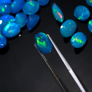 Ethiopian Opal Multi Fire Opal – Welo Blue Opal Gem Wholesale Lot image 5