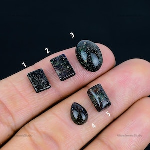 Matrix Opal Cabochon Gemstone, Natural Boulder Opal Matrix Stone, Fire Flash Opal Loose Gem for Jewelry Making