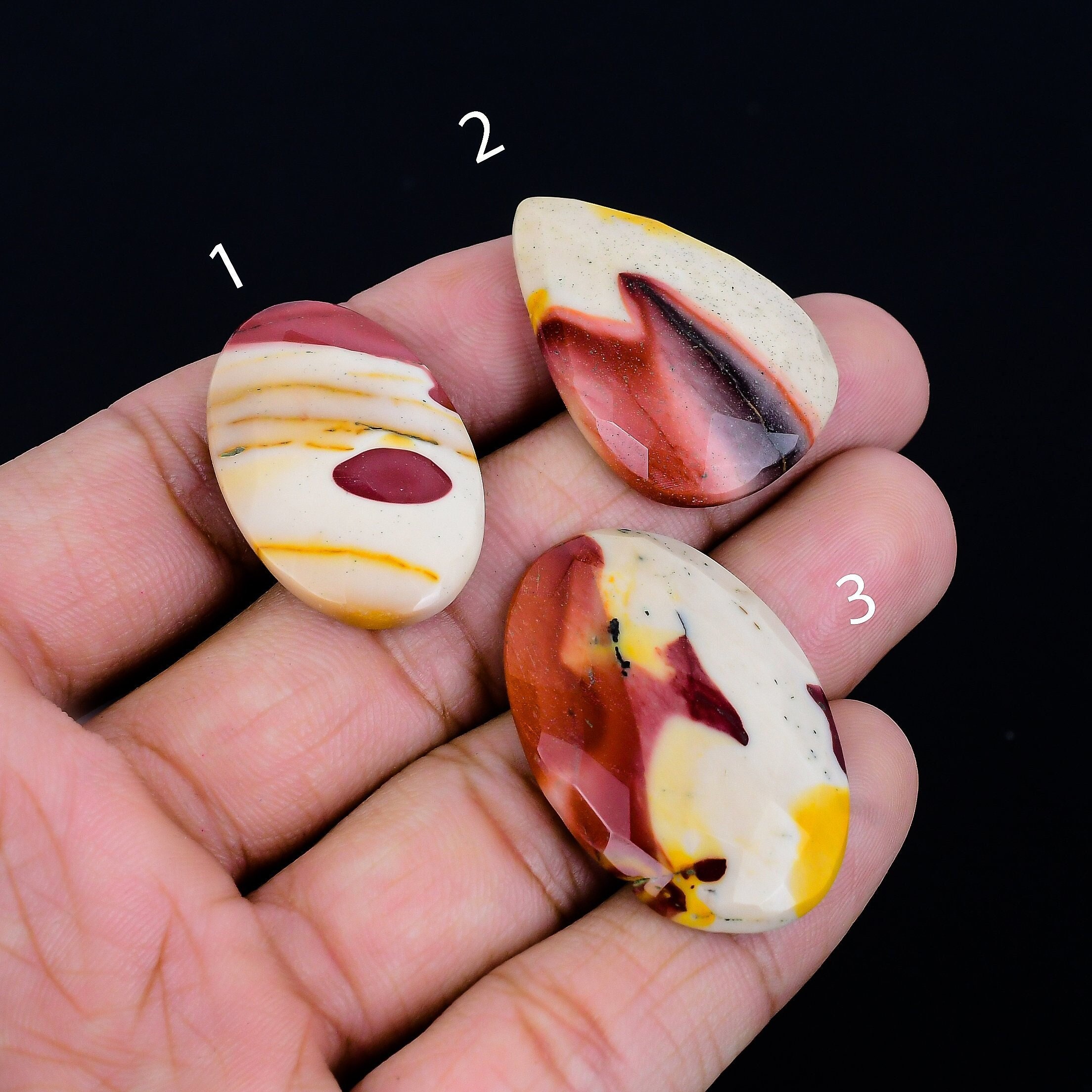 Mookaite Jasper Gemstone/ Red Jasper Cabochon/ Oval Jasper