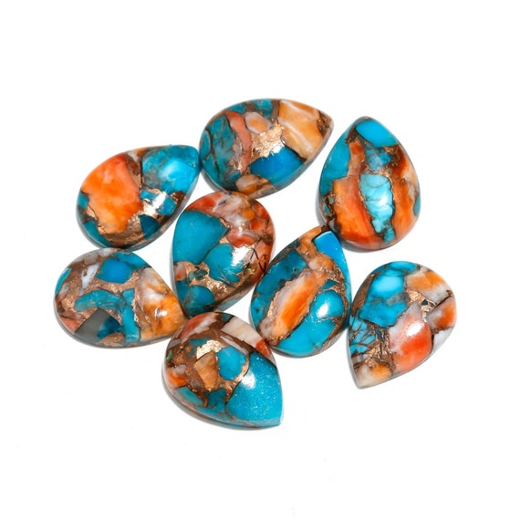 Orange turquoise stone discount