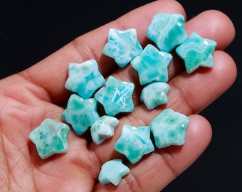 Natural Larimar Star Shape – Blue Gemstone Birthstone Wholesale Lot