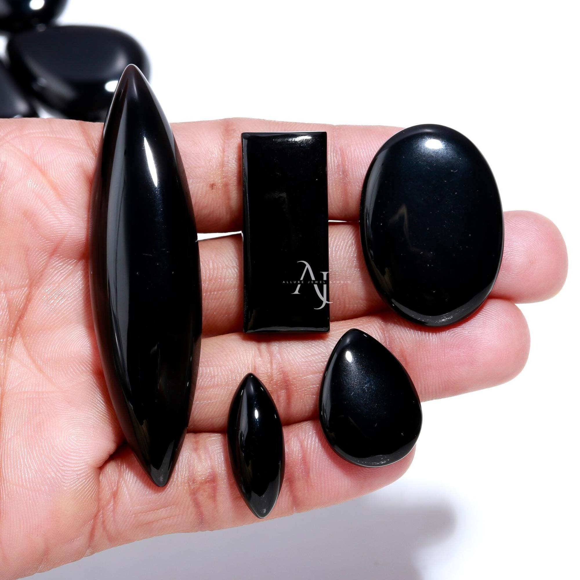 Black Onyx Protection Stone – Natural Onyx Mix Shape Wholesale Lot