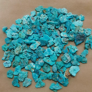 Natural Raw Arizona Turquoise Wholesale Lot - Kingman Arizona Turquoise Rough - Wholesale Lot - Jewelry Making Gemstone - Natural Gemstone