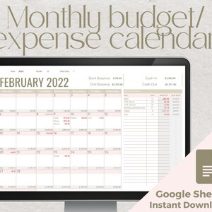 Excel Calendar - Etsy