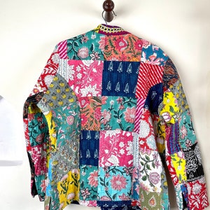 Melodress casual patchwork long 2025 coat