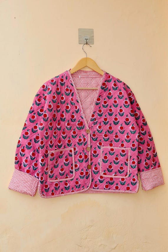 Vintage handgefertigte indische Baumwolle Kantha Patchwork