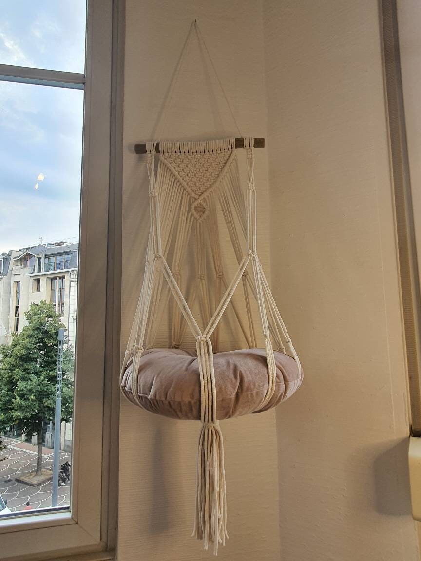 Lit De Chat En Macramé