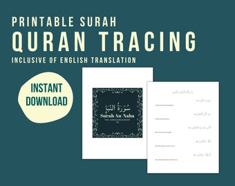 Surah An-Naba | Al-Quran Tracing | Al- Quran Digital Tracing | Digital Download | PDF | Surah Translation