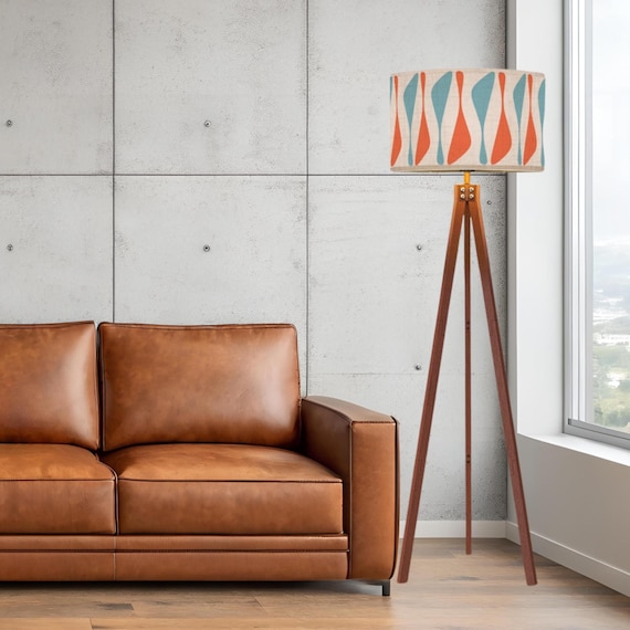 MCM Tripod Floor Lamp with Remote Control and LED Bulb - Worldwide Shipping