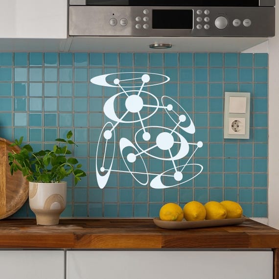 Atomic Age Abstract Mid Century Modern Metal Wall Art