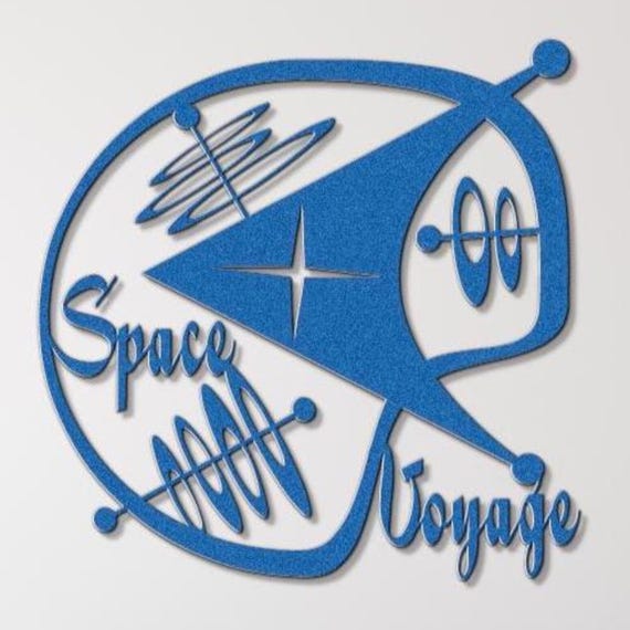 Space Voyage Atomic Age MCM Modern Wall Art