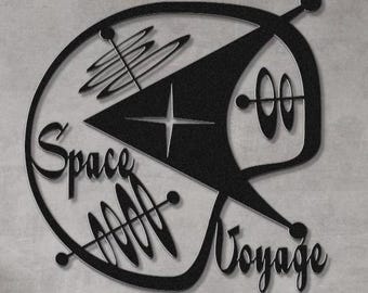 Space Voyage Atomic Age MCM Moderne Wandkunst