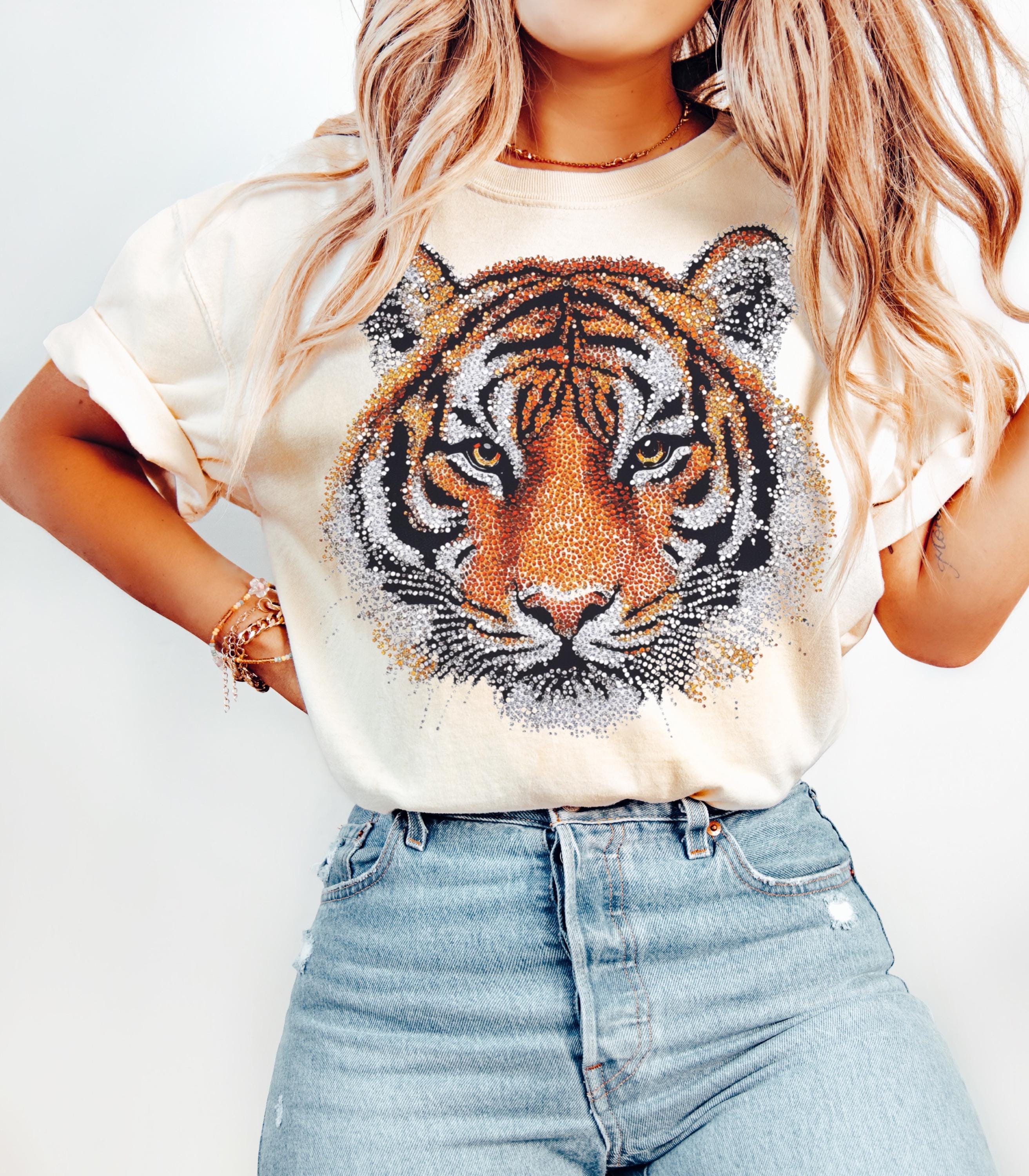 Sequin tiger shirt France