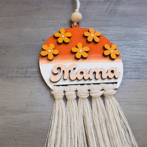 Mama Car Charm SVG, Glowforge File