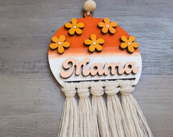 Mama Car Charm SVG, Glowforge File