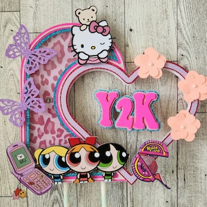 2000s nostalgia light up Cake topper with shaker