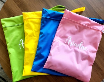 Personalized Wet bag Personalized diaper bag Personalized Gym bag + FREE laundry mesh bag