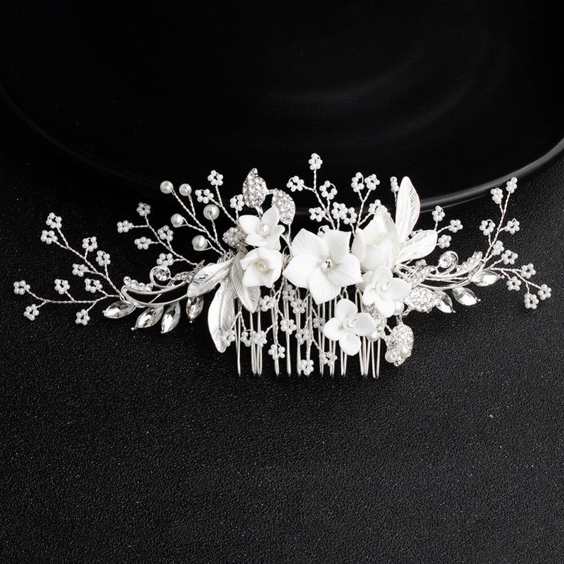 Bridal Wedding Hair Accessories Crystal Hair Piece /hair Vine Etsy UK