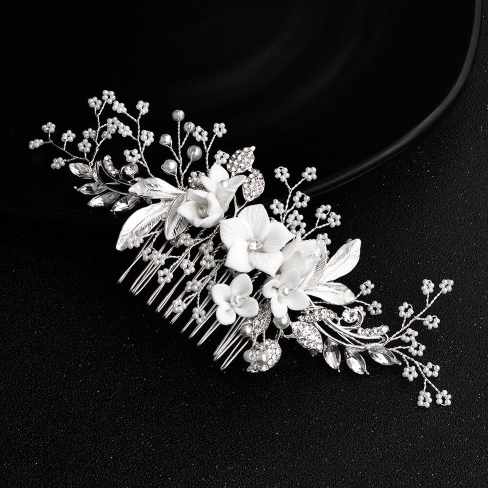 Bridal Wedding Hair Accessories Crystal Hair Piece /hair Vine Etsy UK