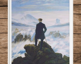 Wanderer Above the Sea of Fog Cross Stitch Pattern | C.D. Friedrich (PDF)
