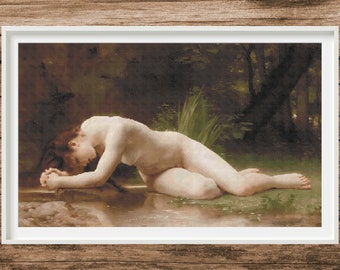Biblis | Counted Cross Stitch Pattern | Famous painting | Instant download | PDF | Pattern Keeper | Saga