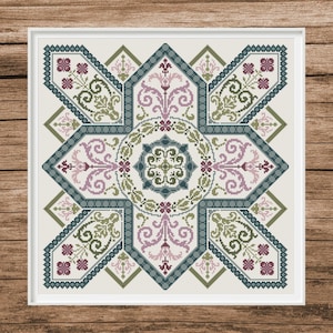 Antique Sampler | Counted Cross Stitch Pattern | Samplers & Patterns | Instant download | PDF | Pattern Keeper | Cross Stitch Saga