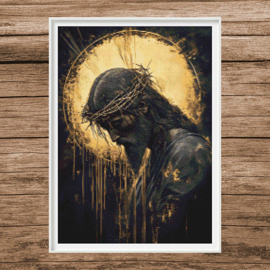 Jesus Christ Cross Stitch Pattern | Religious Christian Art (PDF) - Etsy