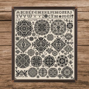 Vierlande Sampler 1826 | Counted Cross Stitch Pattern | Antique Sampler | Instant download | PDF | Pattern Keeper | Cross Stitch Saga