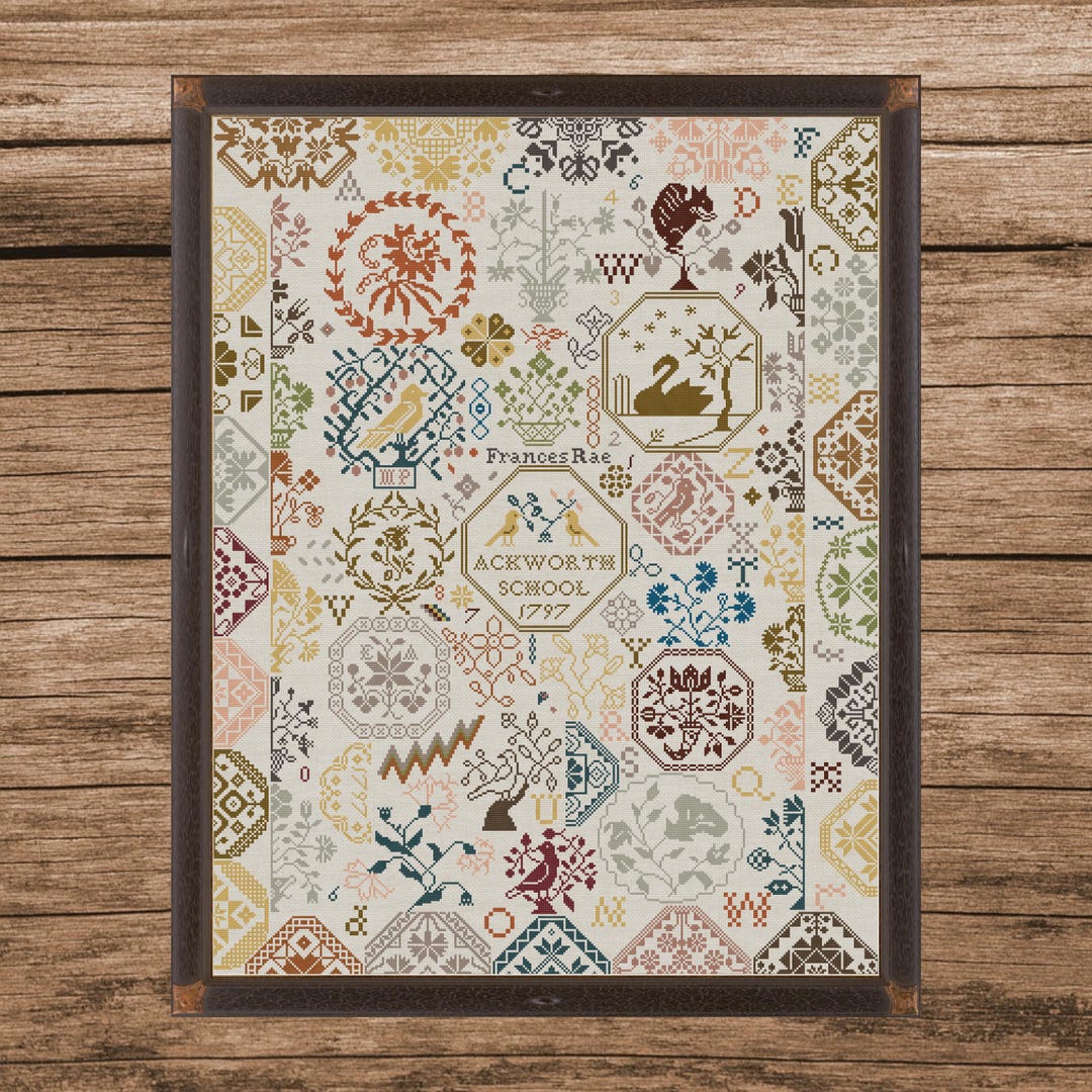 Ackworth School's Sampler 1797 | Counted Cross Stitch Pattern