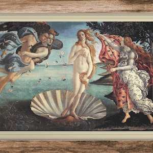 The Birth of Venus | S.Botticelli | Counted Cross Stitch Pattern | Famous painting | Instant download | PDF | Pattern Keeper