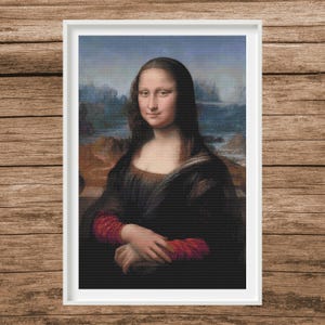 Mona Lisa | L. da Vinci | Counted Cross Stitch Pattern | Famous painting | Instant download | PDF | Pattern Keeper | Cross Stitch Saga