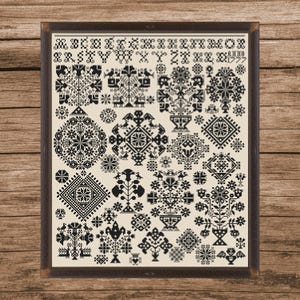Vierlande Sampler 1777 | Counted Cross Stitch Pattern | Antique Sampler | Instant download | PDF | Pattern Keeper | Cross Stitch Saga