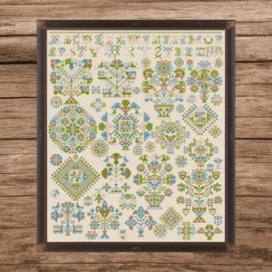 Vierlande Sampler 1777 | Counted Cross Stitch Pattern | Antique Sampler | Instant download | PDF | Pattern Keeper | Cross Stitch Saga
