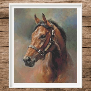 Brown Horse | Counted Cross Stitch Pattern | Animals | Instant download | PDF | Pattern Keeper | Saga