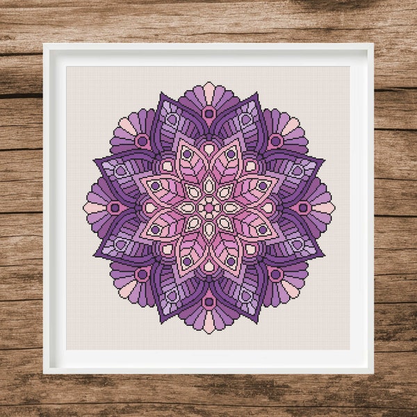 Mandala Cross Stitch - Etsy