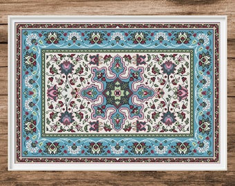 Oriental Rug Pattern 7 Cross-stitch Pattern Digital Download - Etsy