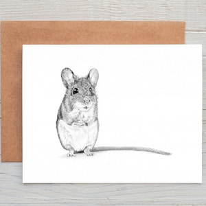 Souris des moissons, art du champ Cartes de voeux/Carte de correspondance/Impression (peut être personnalisée)