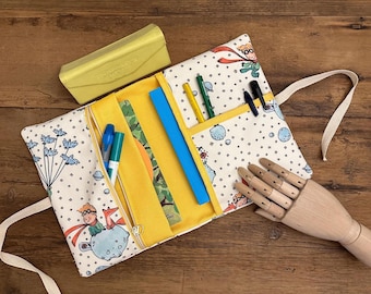 Little Prince Book Sleeve – Handmade A5 Organizer with Zipper Pocket