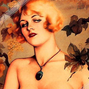 affiche vintage pin up : impression d&#39;art rétro Alberto Vargas