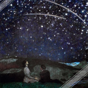 Franz Von Stuck Poster, Sternschnuppen (Shooting Stars) 1892 Von Stuck Print UK EU USA Domestic Shipping