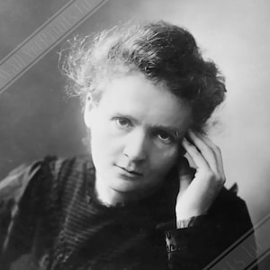 Marie Curie Poster, weibliche Nobelpreisträgerin zweimal, Vintage Foto - kultige Marie Curie Print UK, EU USA Inlandsversand