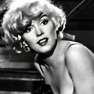 Marilyn Monroe Poster, Vintage Rare Photo - Some Like It Hot, Marilyn Monroe Print