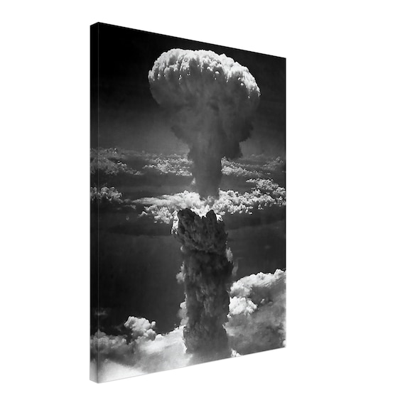 広島・長崎原爆のキノコ雲のキャンバスプリント - Etsy 日本